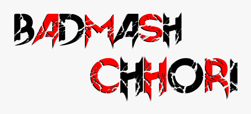 Badmash Chora Png Text, Transparent Png