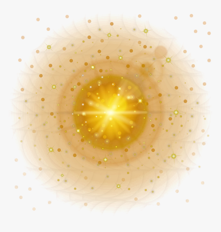 Light Lens Flare Yellow Ftestickers Effect - Light Lens Flare Png, Transparent Png