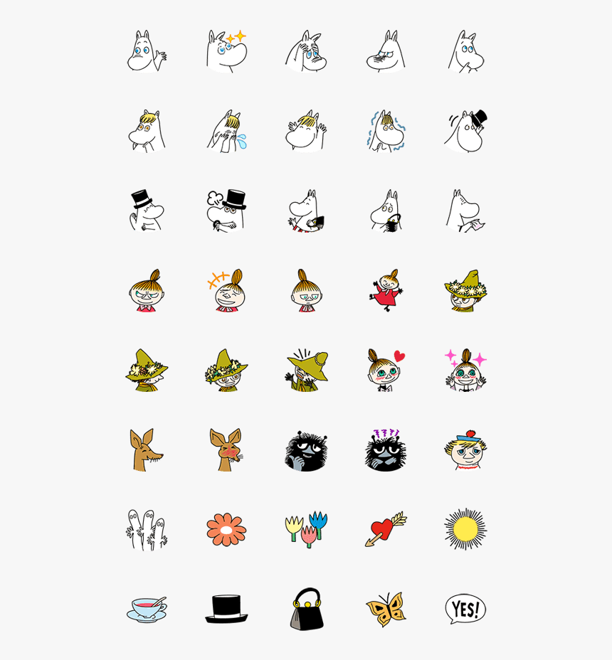 ムーミン Line 絵文字, HD Png Download