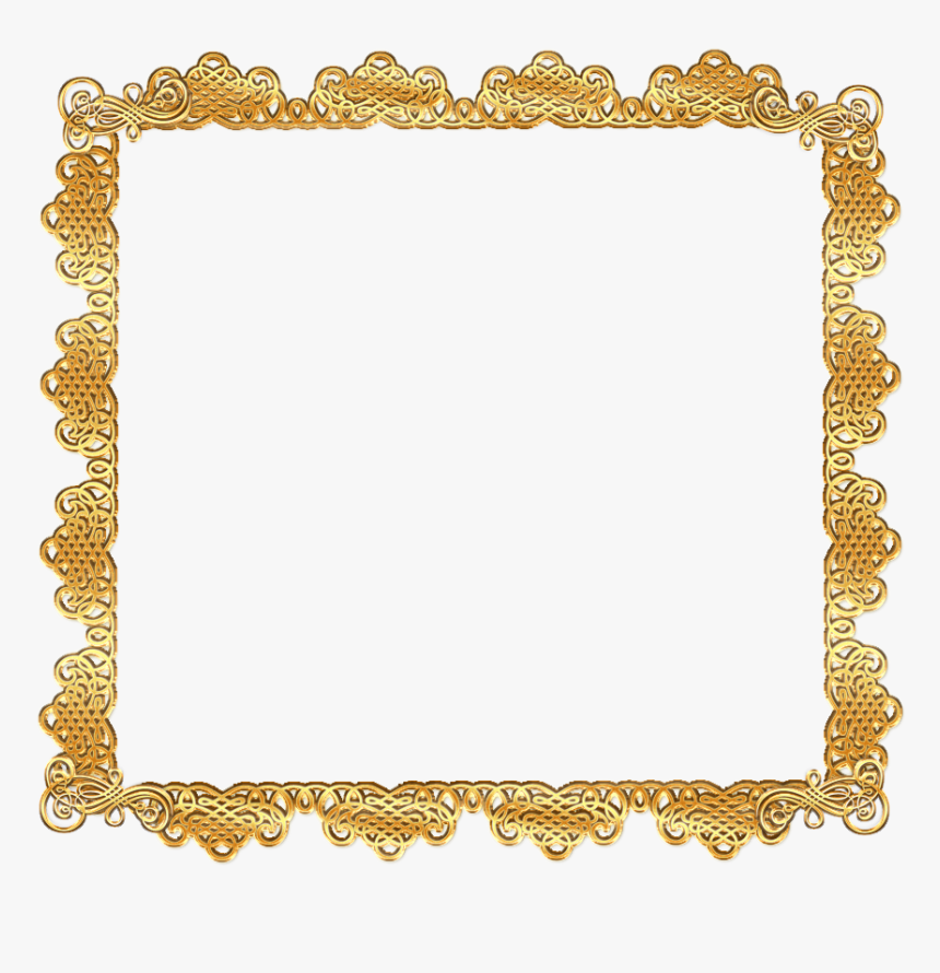 Scroll Clipart Golden - Picture Frame, HD Png Download