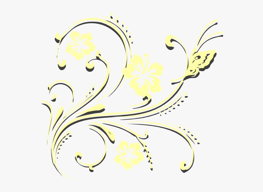 Butterfly Scroll Svg Clip Arts, HD Png Download