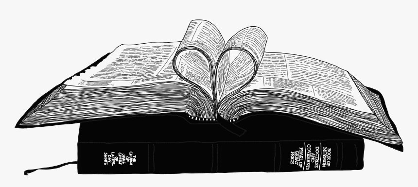 Clipart Bible Black And White - Doctrine And Covenants Clipart, HD Png Download