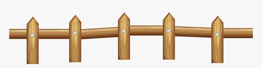 Transparent Wooden Fence Png Clipart Picture - Clipart Fence Transparent Background, Png Download