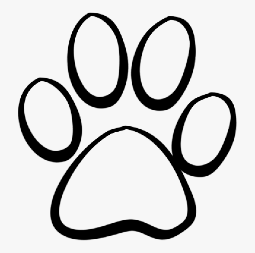 Claws Clipart Dog Claw - Paw Black And White Clipart, HD Png Download