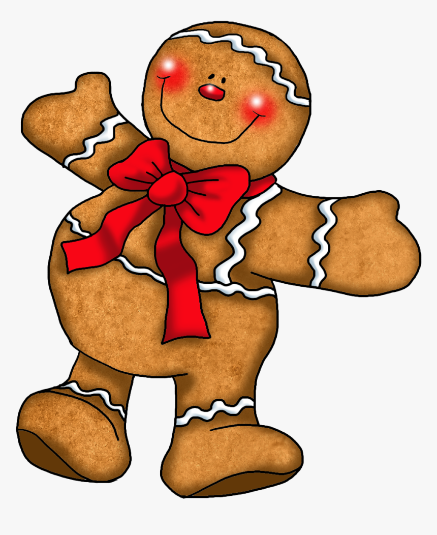 Christmas Tree Clipart Gingerbread - Gingerbread Men Clipart, HD Png Download