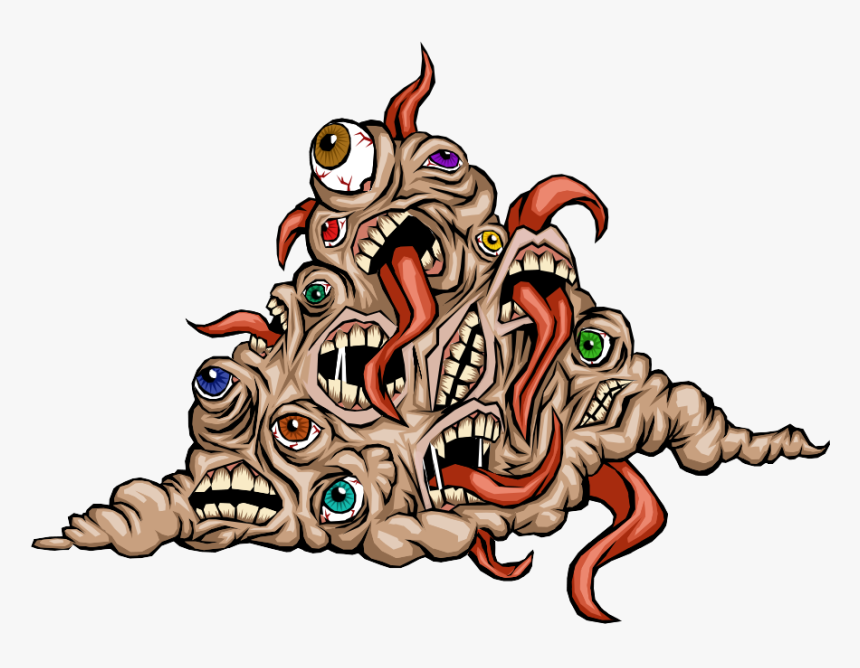 Gibbering Mouther Paper Miniature, HD Png Download