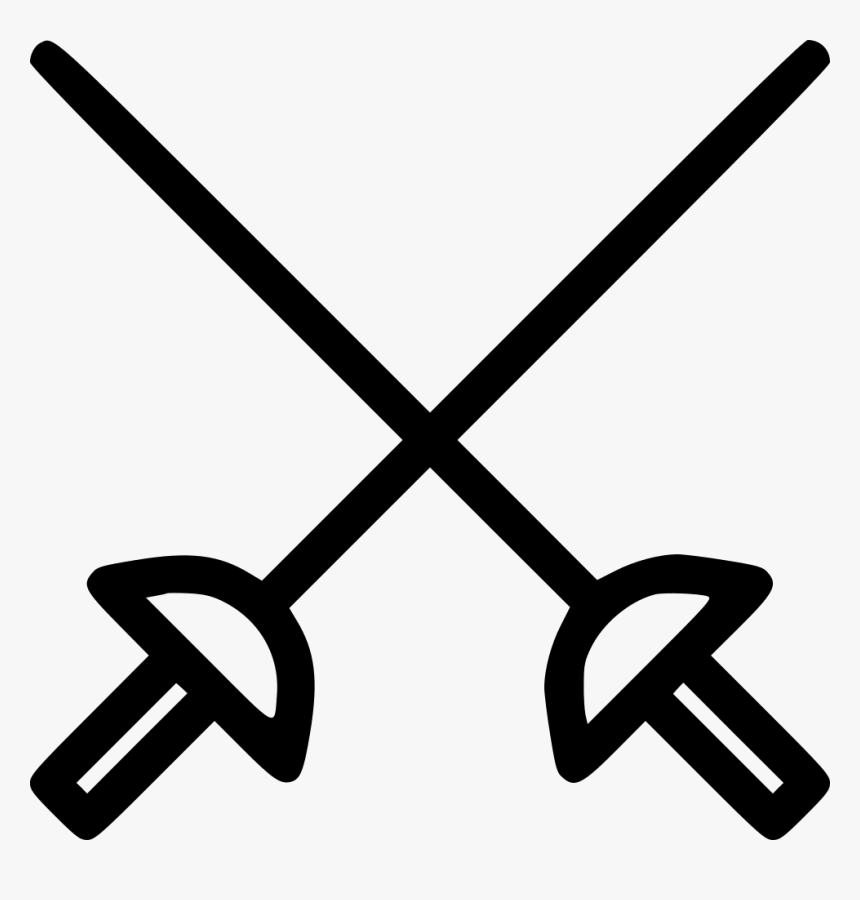 Fencing Sowrd Fight Fence - Fencing Icon Png, Transparent Png
