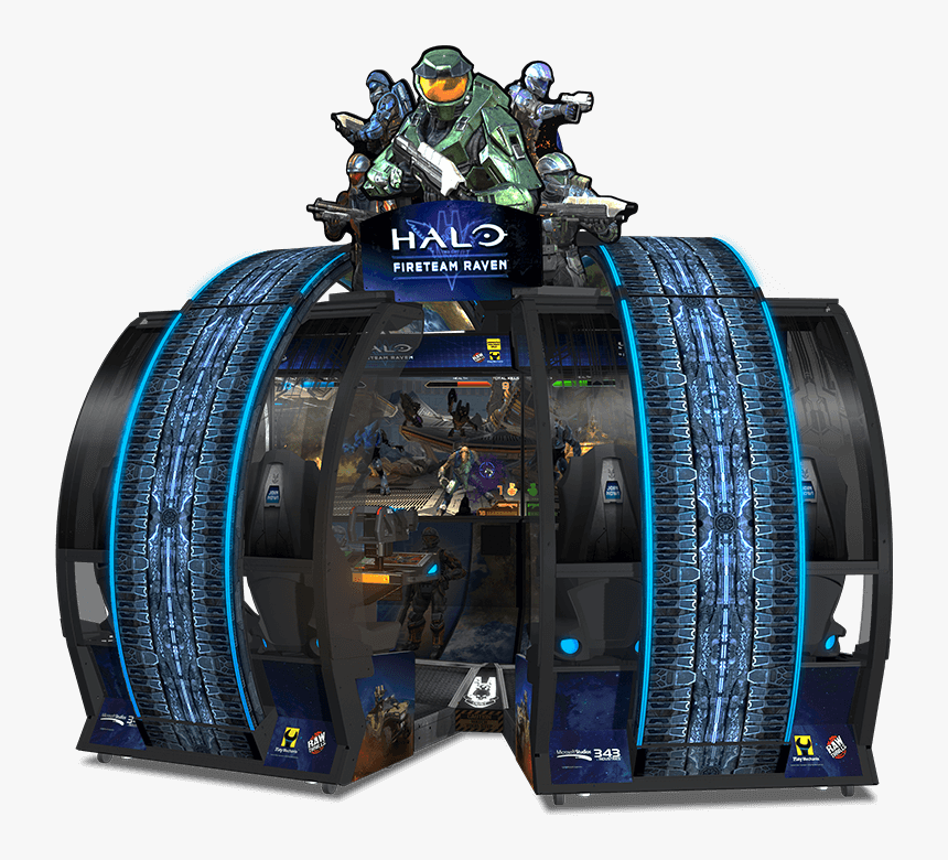 Cabinet Halo[1] - Halo Arcade Game Fireteam Raven, HD Png Download