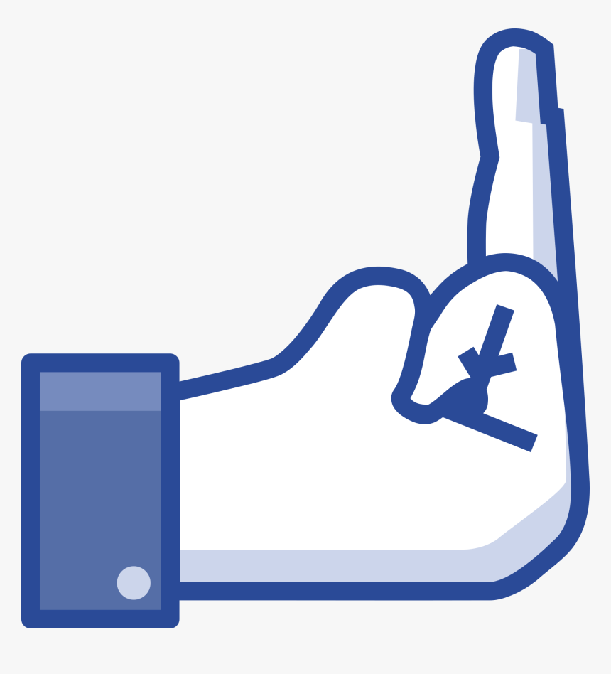 Facebook Middle Finger, HD Png Download