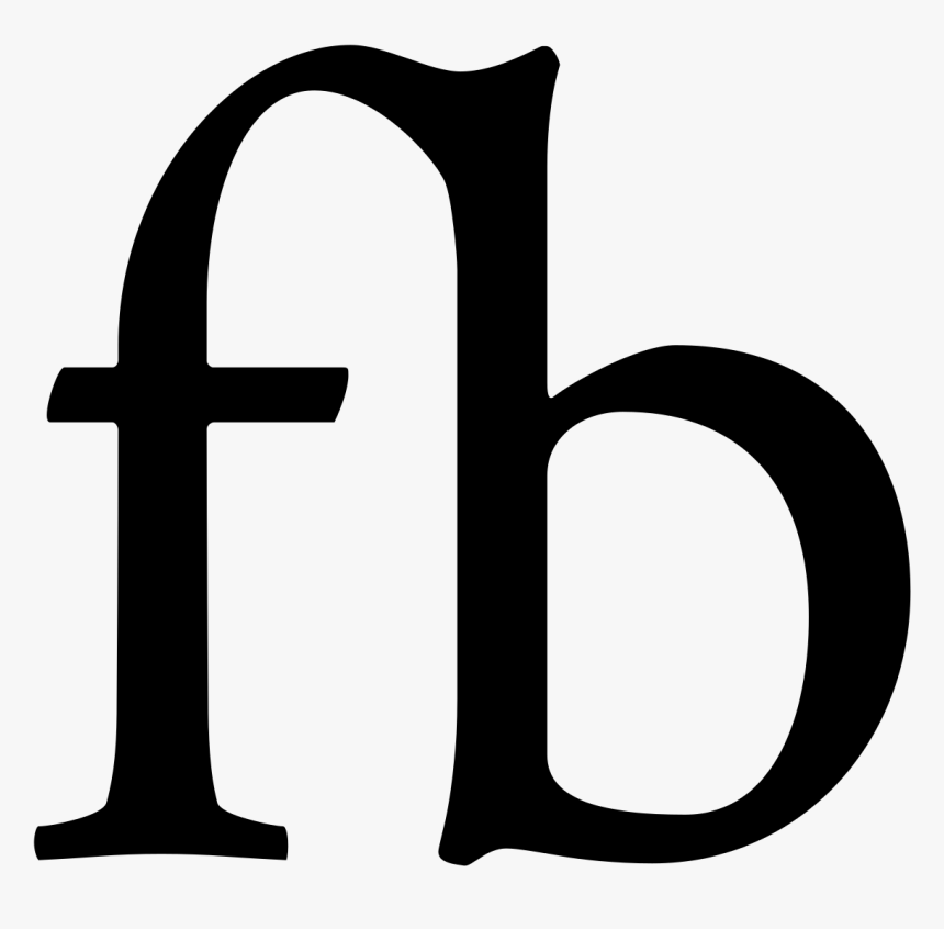 Ligature Fb Clip Arts - Fb Harf, HD Png Download