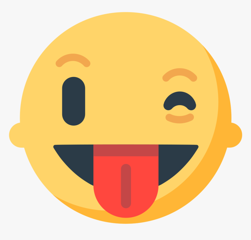 Emoji Emoticon Wink Tongue Smiley - Winking Face With Tongue Emoji, HD Png Download