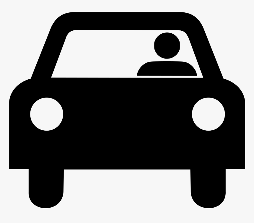 Car Driving Silhouette, HD Png Download