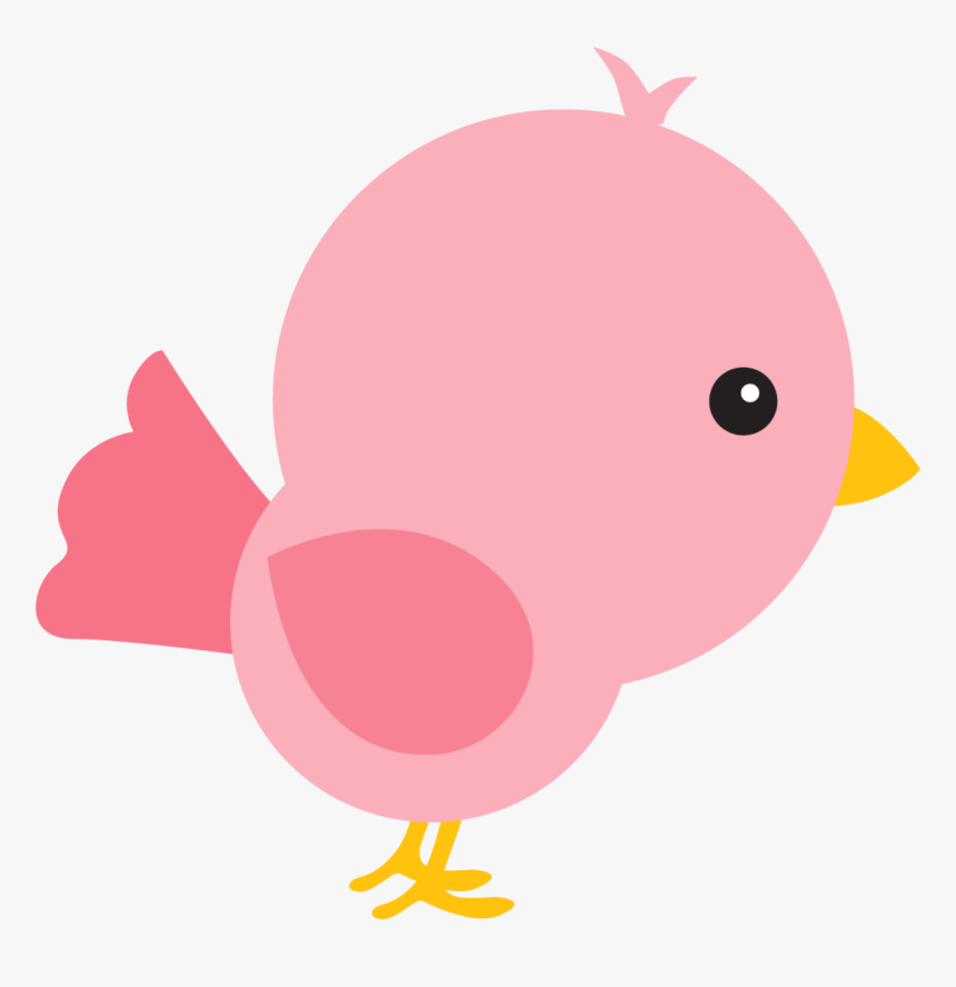 Duck Bird Clip Art Drawing Chicken - Cute Bird Pink Vector Png, Transparent Png