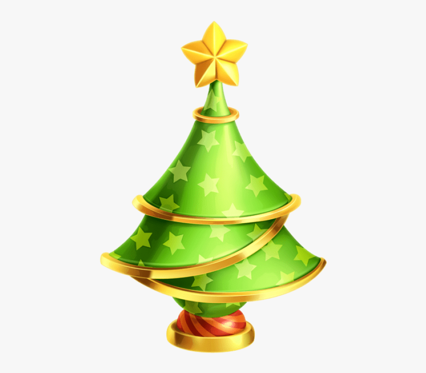 Birthday Hat Transparent Transparent Christmas Tree - Christmas Tree, HD Png Download