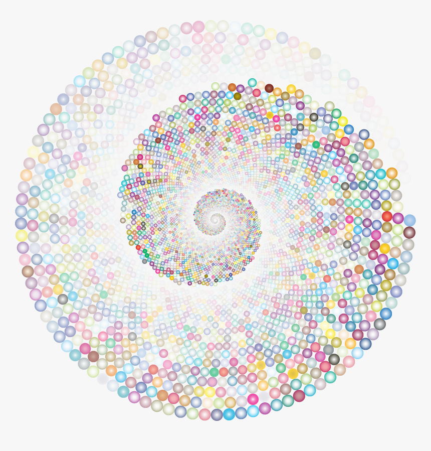 Colorful Swirling Circles Vortex 4 Clip Arts - Colorful Transparent Swirls Png, Png Download