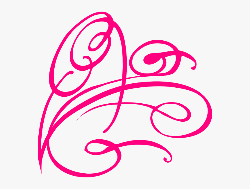 Pink Decorative Swirl Svg Clip Arts, HD Png Download