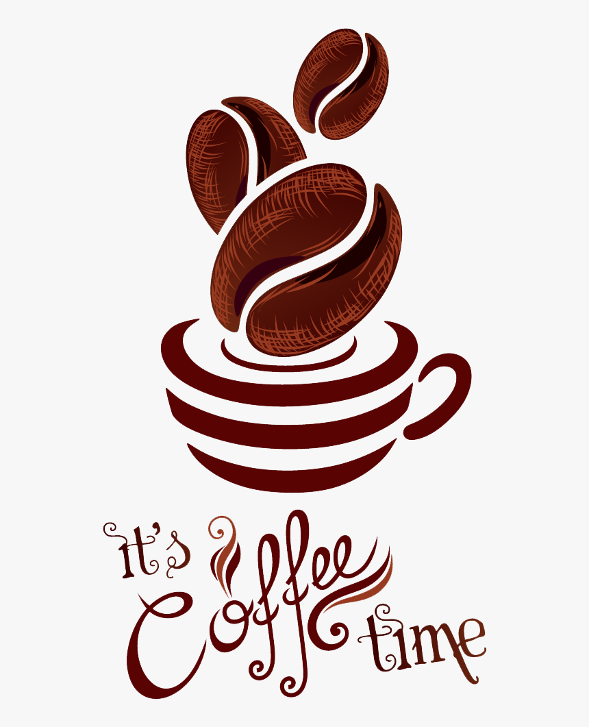 Coffee Logo Png Clipart - It's Coffee Time Png, Transparent Png