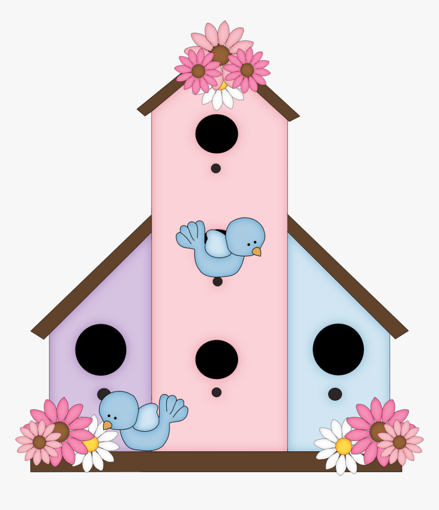 Cute Birdhouse Clipart Free Images Clipartandscrap - Cute Bird House Images Clipart, HD Png Download