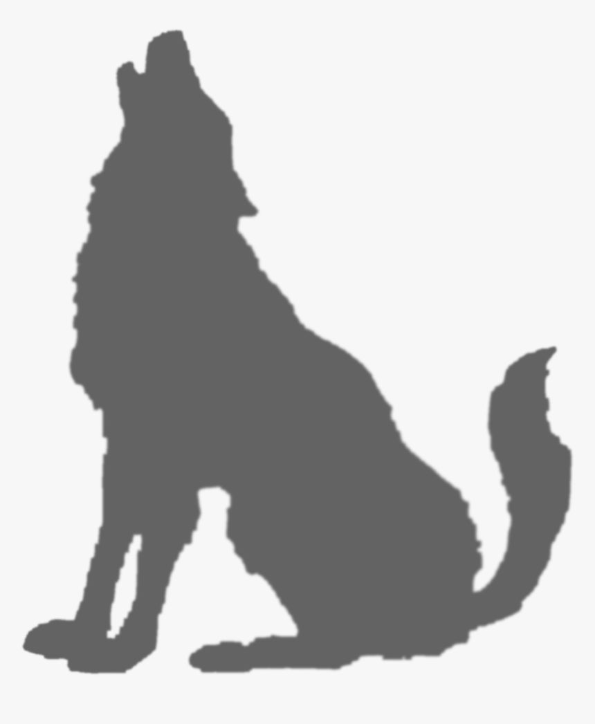 White Wolf Favicon - Silhouette Of A Wolf, HD Png Download
