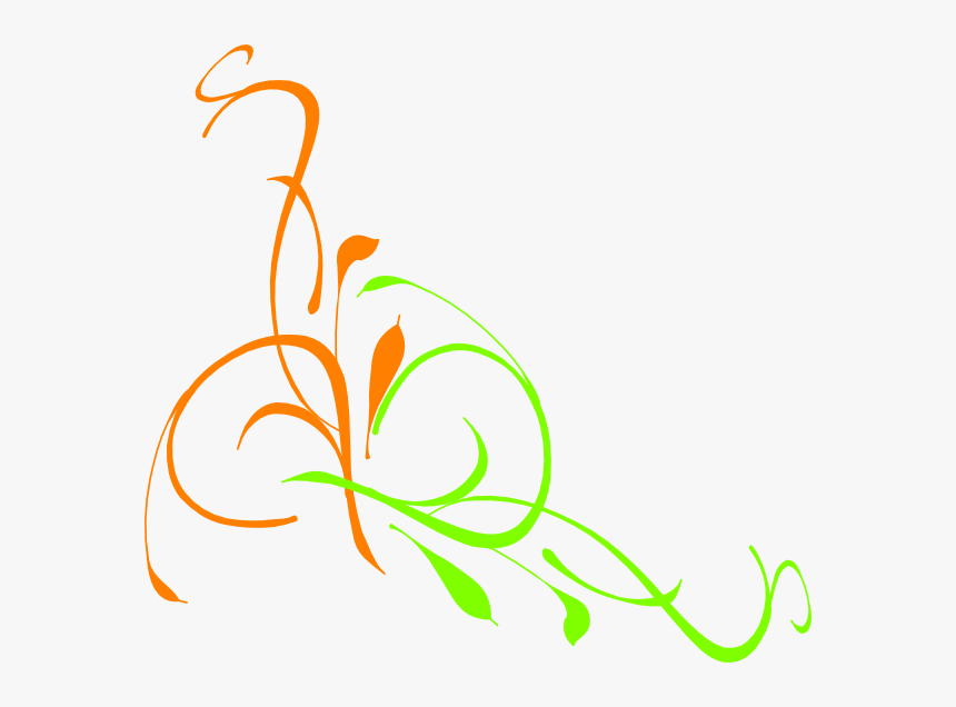 Floral Swirl Svg Clip Arts, HD Png Download