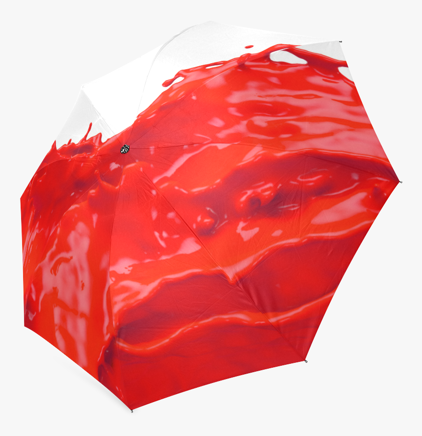 Glossy Red Paint Splash Foldable Umbrella - Handbag, HD Png Download