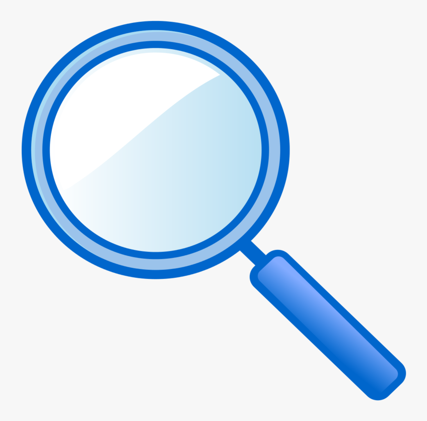 Magnifying Icon Yellow And Blue, HD Png Download