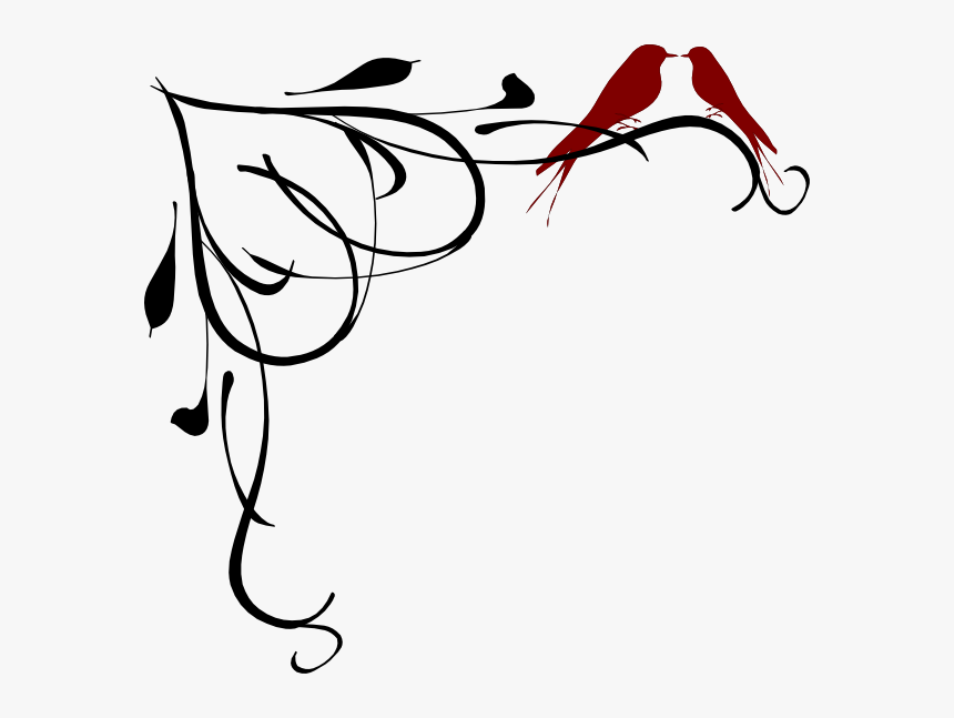 Love Birds Images Clip Art - Fancy Clip Art Borders, HD Png Download