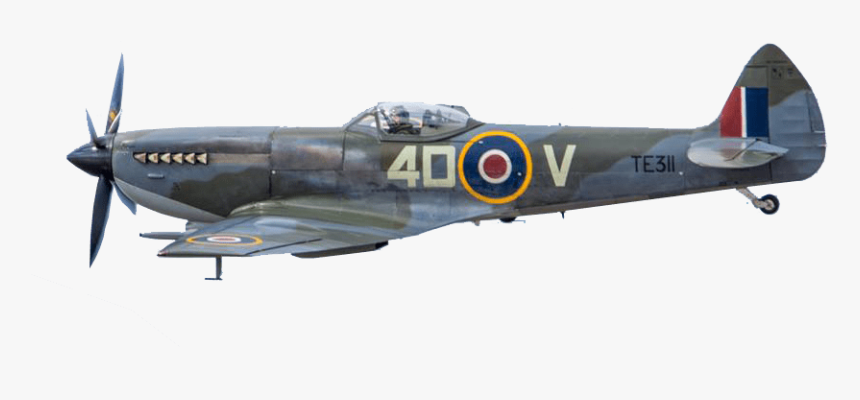 Spitfire Fighter Plane Transparent Image - Spitfire Plane No Background, HD Png Download