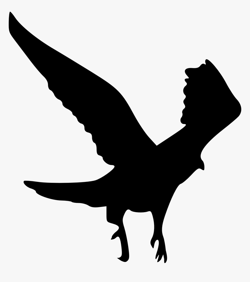 Bird Clip Art - Silhouette Wedge Tail Eagle, HD Png Download