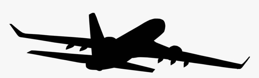 Airplane Png Download - Transparent Background Silhouette Of Airplane, Png Download