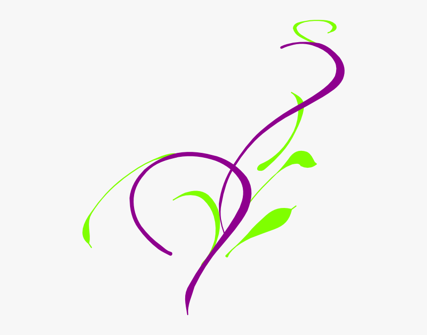 Purple And Green Wedding Corner Art Svg Clip Arts - Purple And Green Border, HD Png Download
