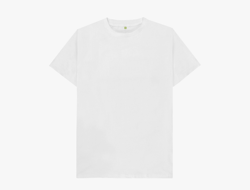 White Plain Organic T-shirt - White Tshirt, HD Png Download