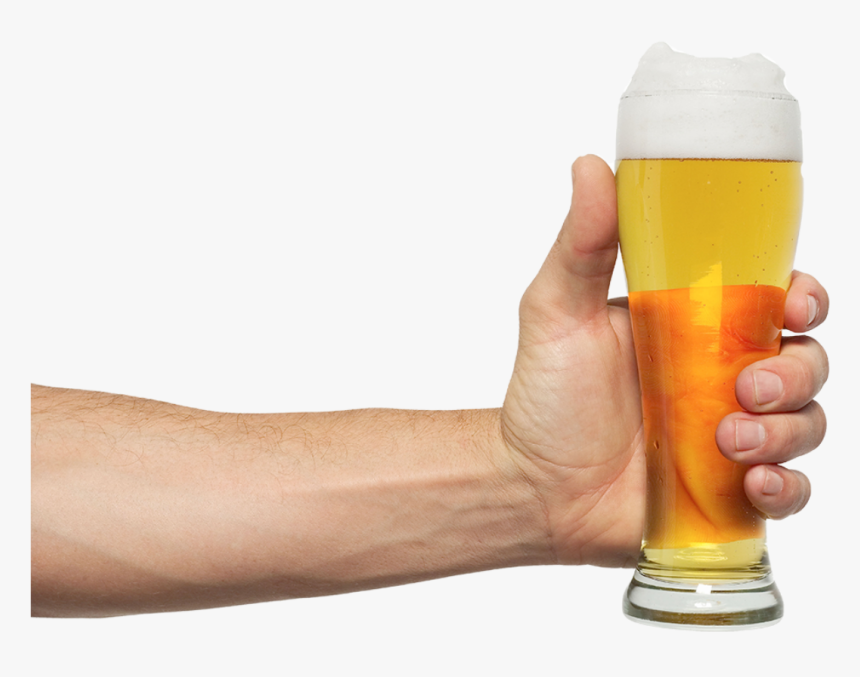 Clip Art Wine Ale Fast Food - Holding Glass Of Beer Png, Transparent Png