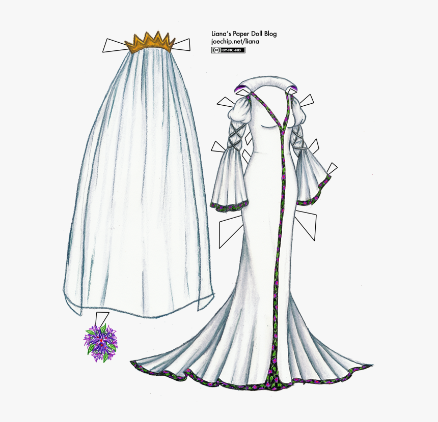 14 Century Wedding Dress, HD Png Download