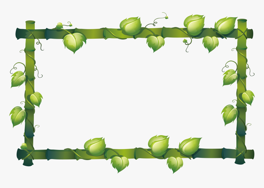 Transparent Bamboo Tree Png - Transparent Plants Border Design, Png Download