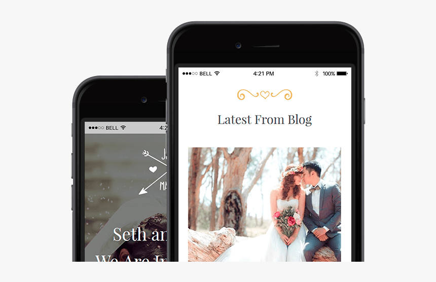 Wedding Wordpress Theme Responsive Events Templates - Iphone, HD Png Download