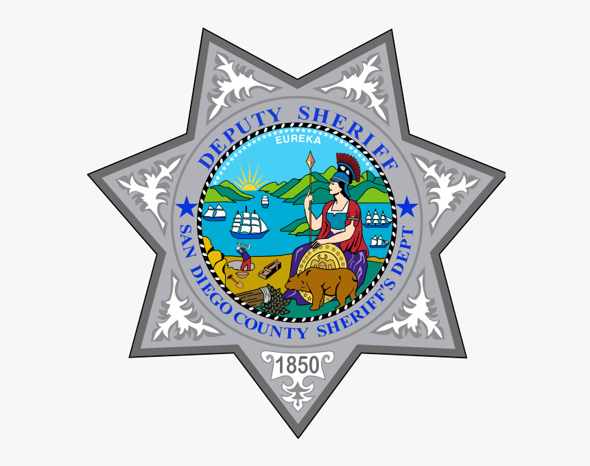 Badge Of The San Diego County Sheriff S Department - San Diego Sheriff Department Badge, HD Png Download