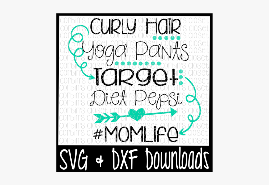 Free Curly Hair, Yoga Pants, Target, Diet Pepsi - Poster, HD Png Download