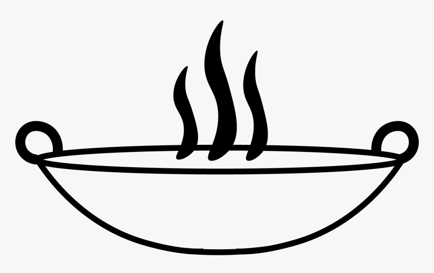 Clipart Black And White Hot Pan, HD Png Download