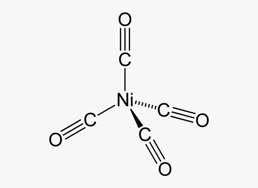 Nickel Carbonyl 2d - Mo Co 6 Structure, HD Png Download