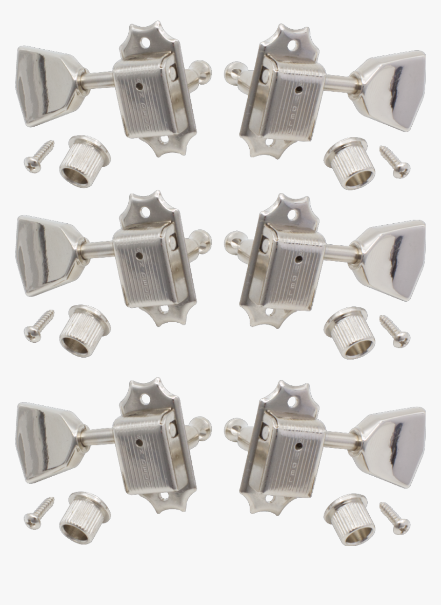 Kluson, Nickel, Metal Keystone Knob, 3 Per Side Image - Earrings, HD Png Download