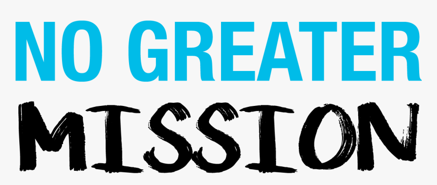 No Greater Mission - Electric Blue, HD Png Download