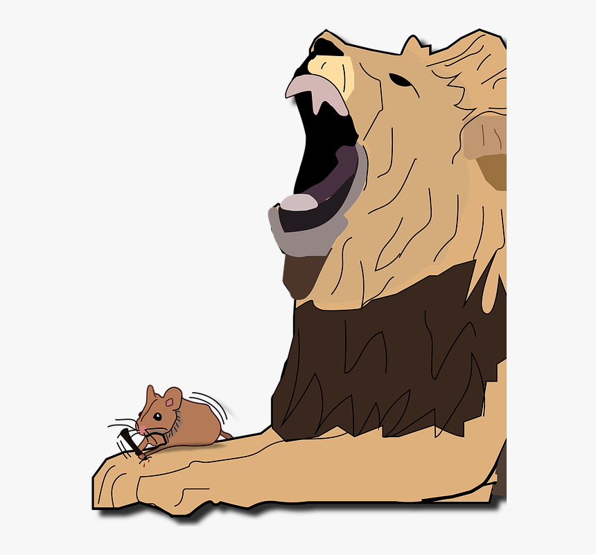 Lion Mouse Thorn, HD Png Download
