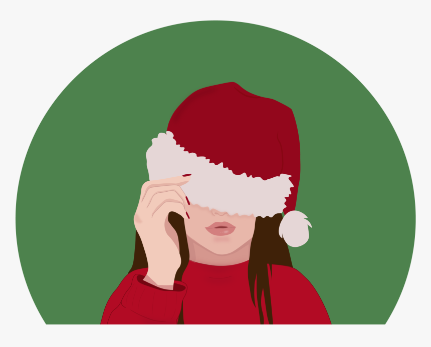 Christmas Working Girl Illustrations, HD Png Download