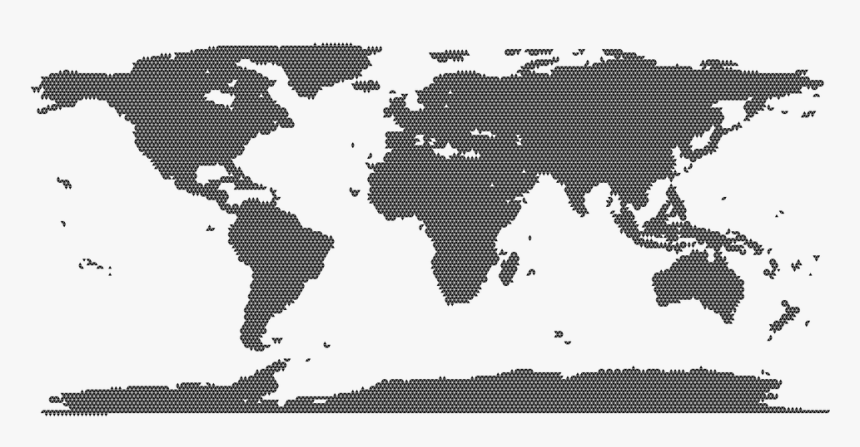 World Map Dots Png, Transparent Png