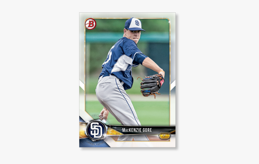 Mackenzie Gore 2018 Topps Bowman Baseball Paper Prospects - San Diego Padres, HD Png Download