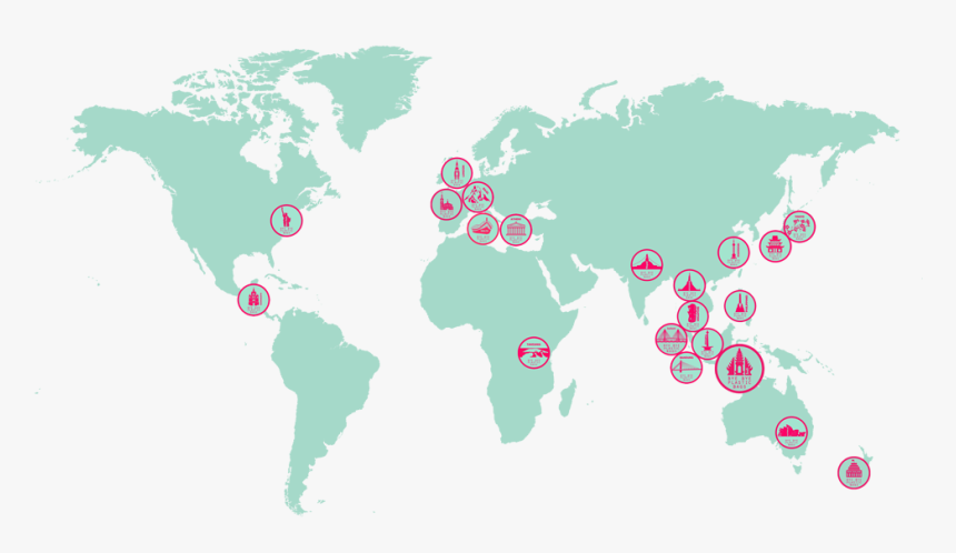 World Map Baldness, HD Png Download