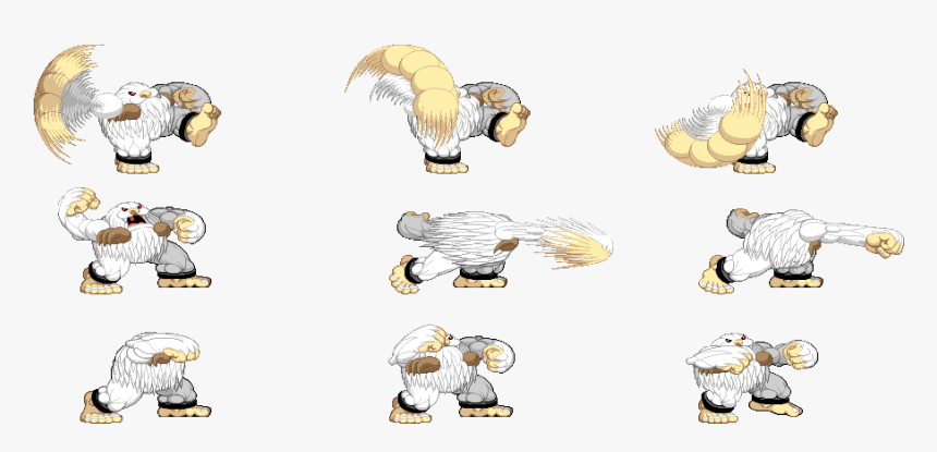 Animacion Sasquatch Punch Strip - Cartoon, HD Png Download