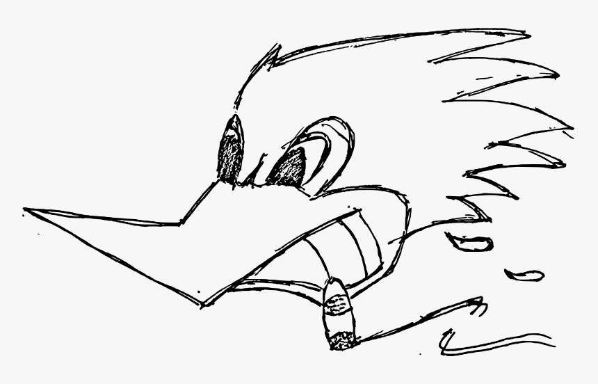 Badass Woodpecker - Desenho Do Pica Pau Fumando, HD Png Download