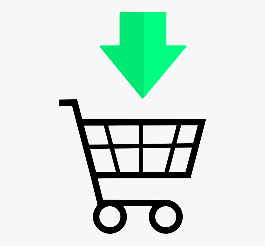 Shopping Cart Silhouette, HD Png Download